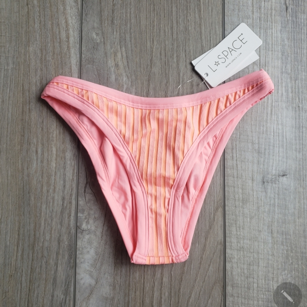 Pink and Orange Women's Swim Bottom